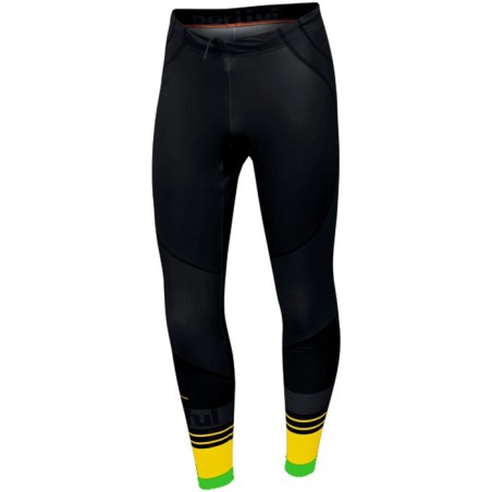Sportful Squadra Race bukser Sort/grønn fluo/gul fluo